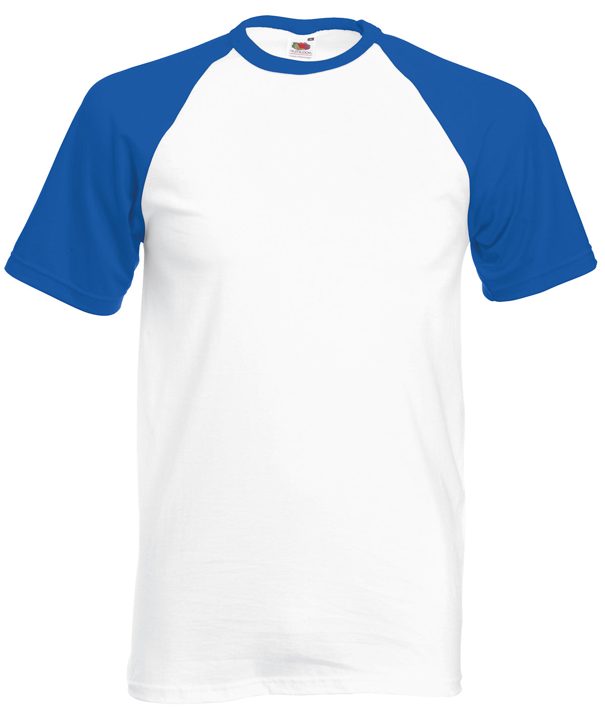 Camiseta de bisbol de manga corta | Blanco/Azul Real