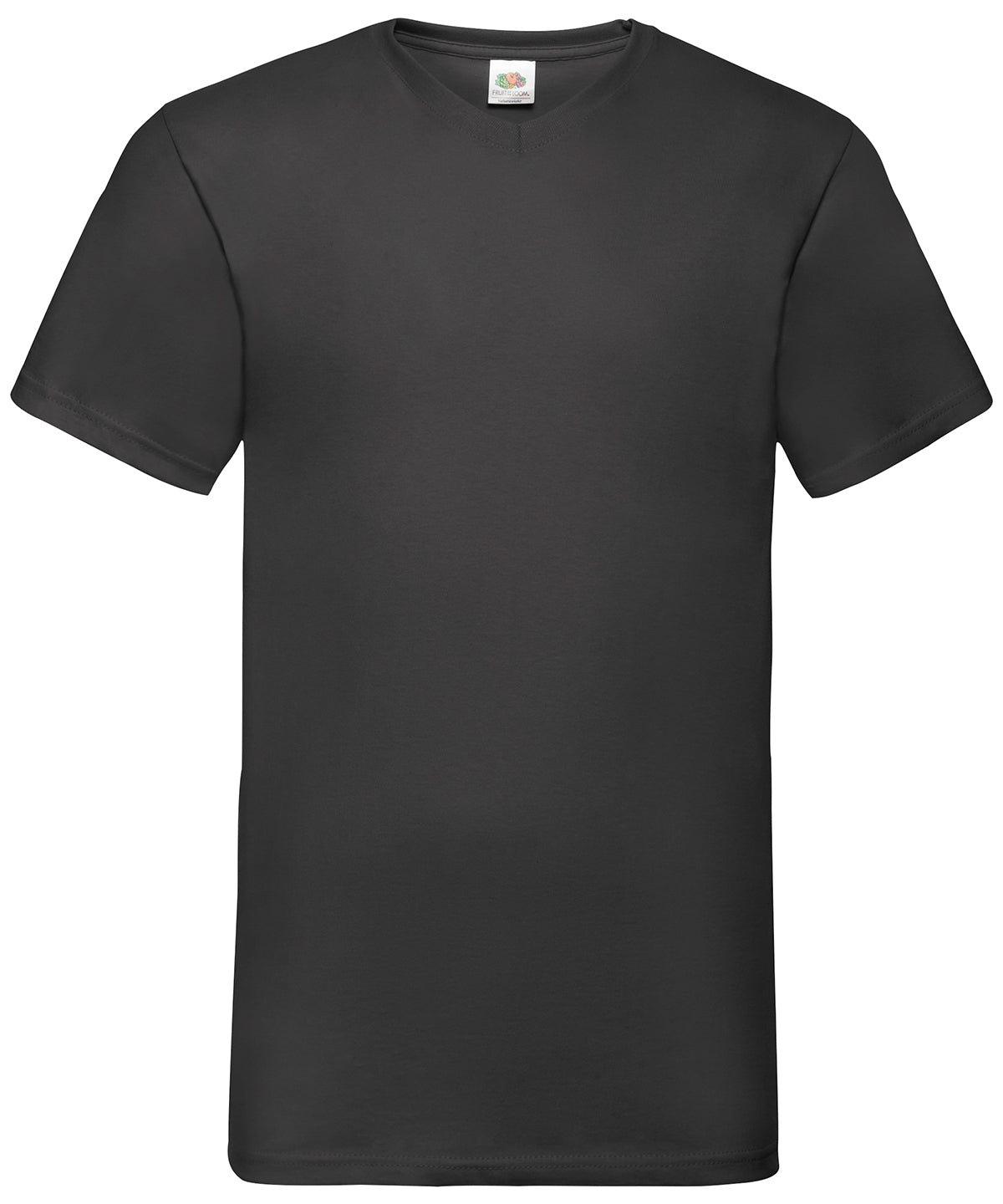 Camiseta de cuello en V Valueweight | Negro Clsico