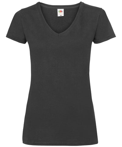 Valueweight V-Ausschnitt T-Shirt für Damen | Schwarz