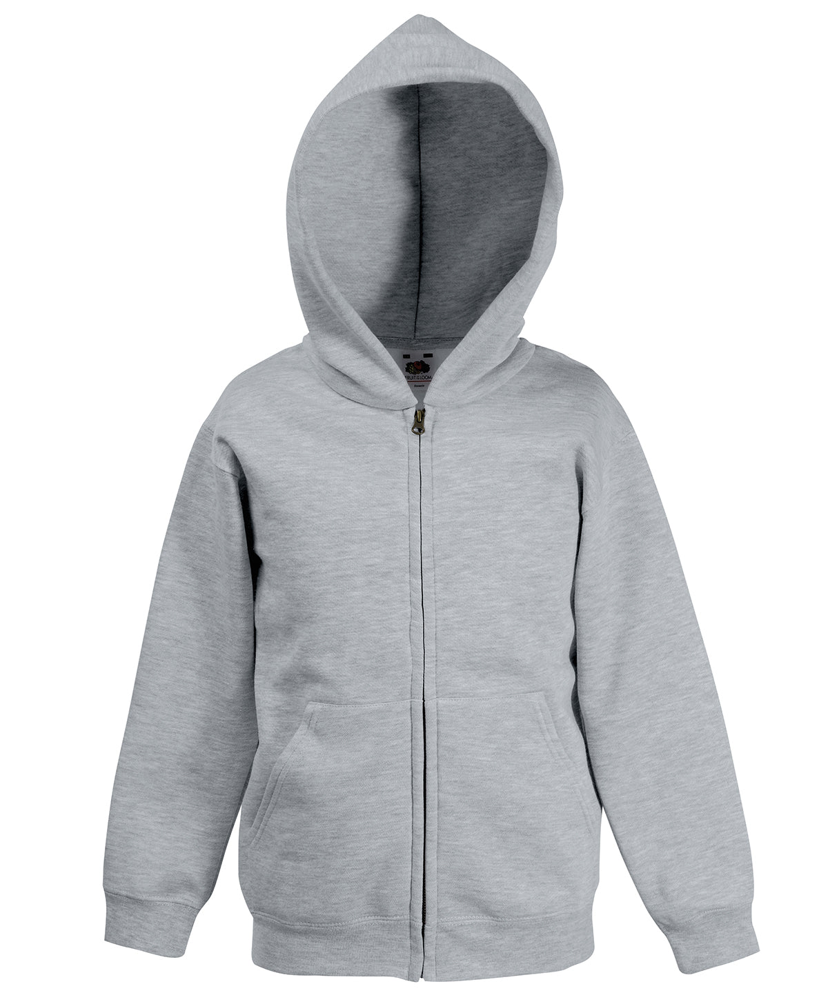 Klassischer Jungen-Hoodie | Grau meliert