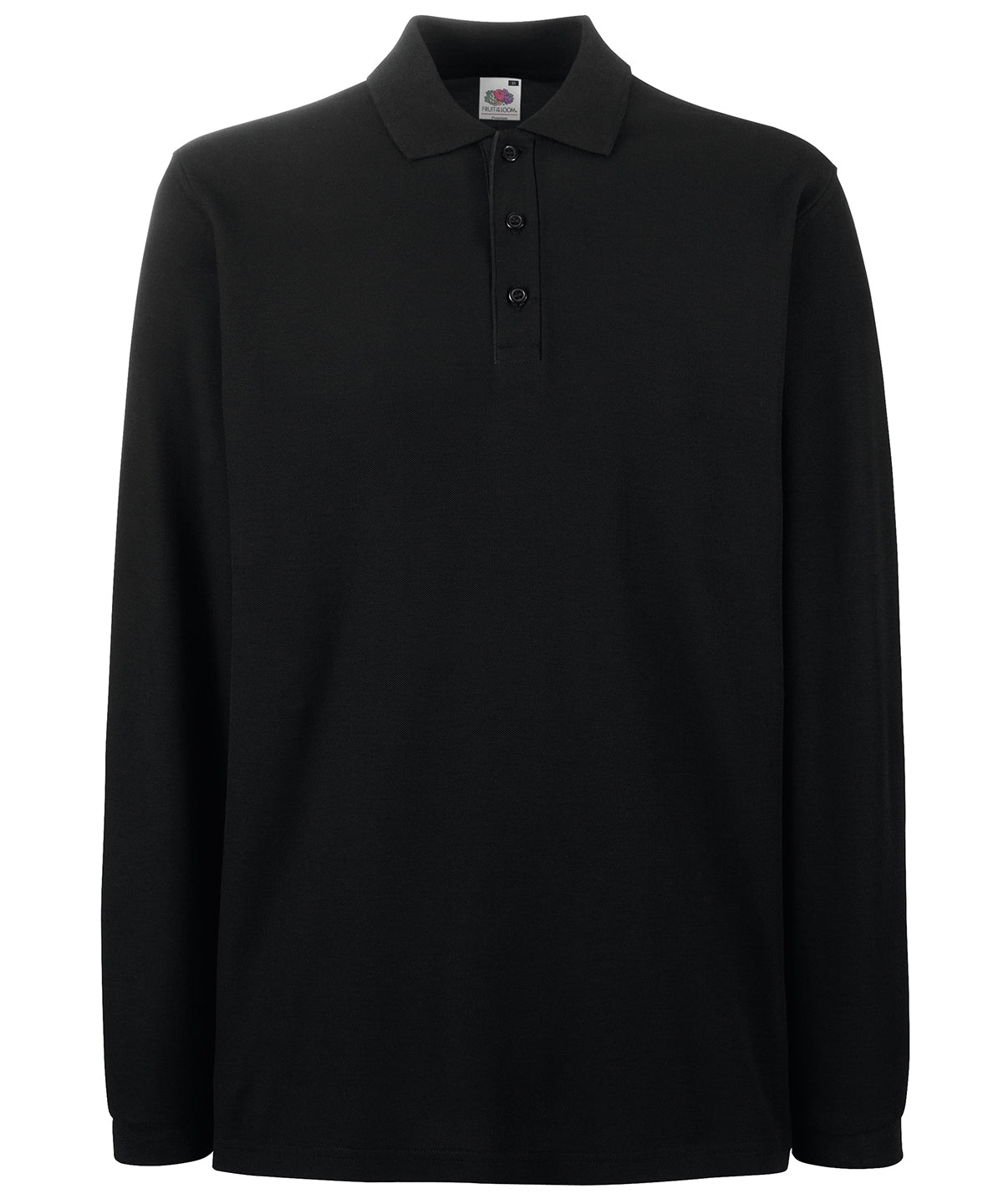 Polo de manga larga premium | Negro