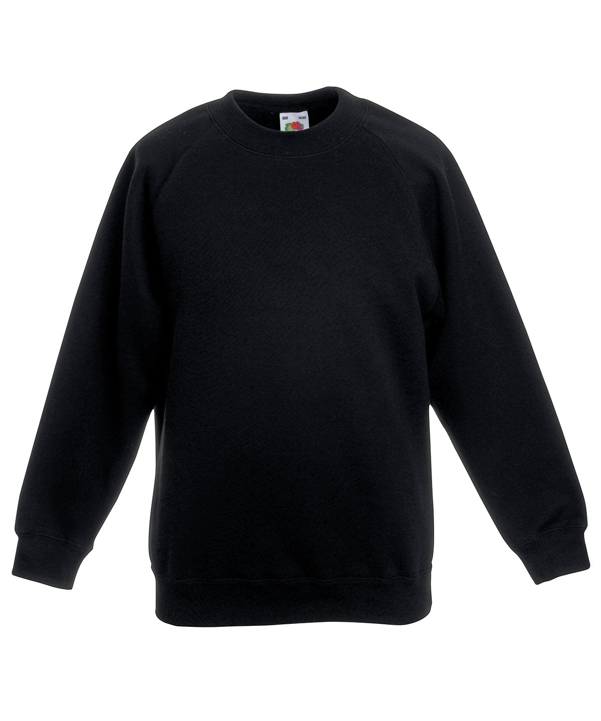 Klassisches Raglan-Sweatshirt für Kinder | Schwarz