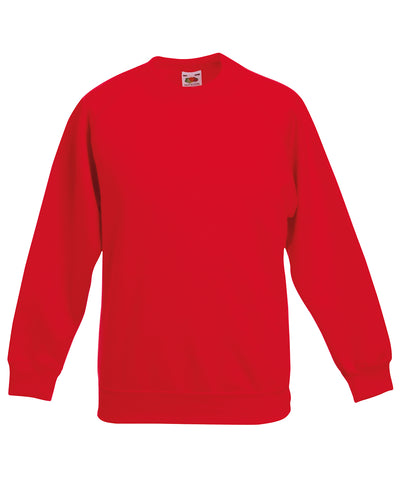 Sudadera clsica ragln para nios | Rojo