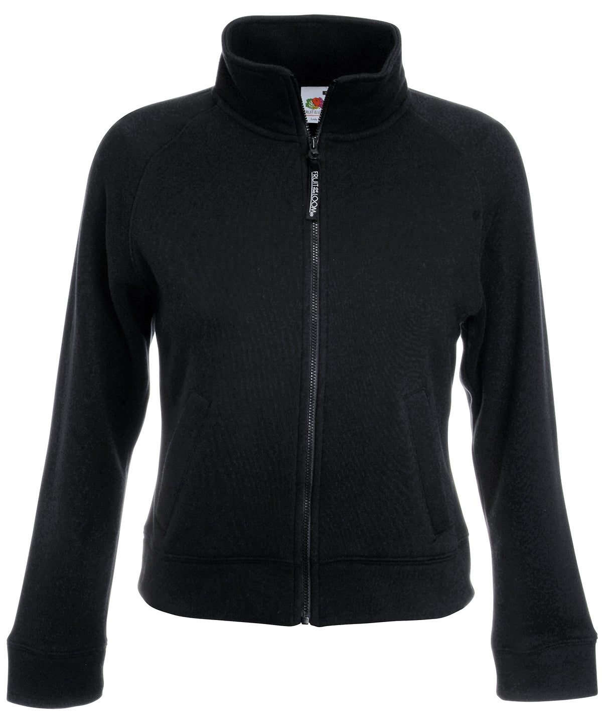 Damen Premium 70/30 Sweatshirtjacke | Schwarz