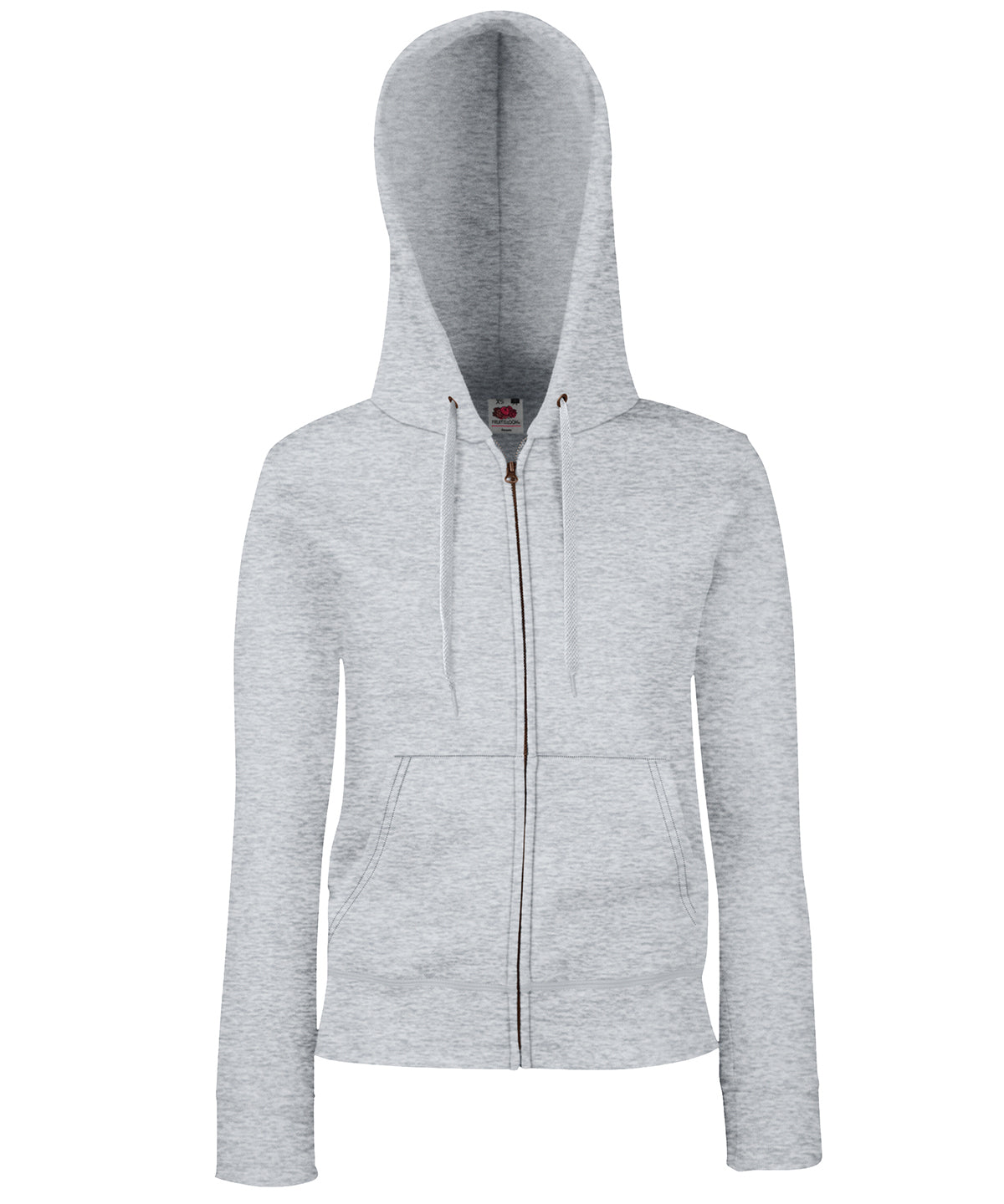 Damen Premium 70/30 Hoodie | Grau meliert