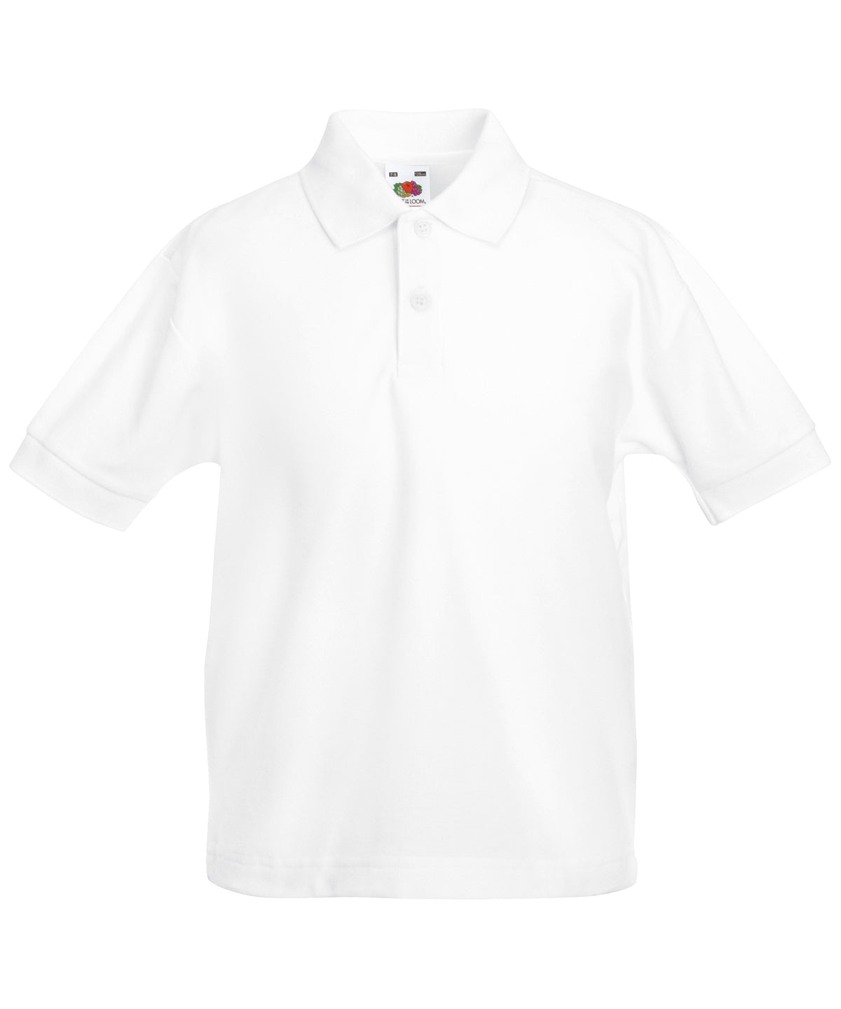 Polo piqu Kids 65/35 | Blanco