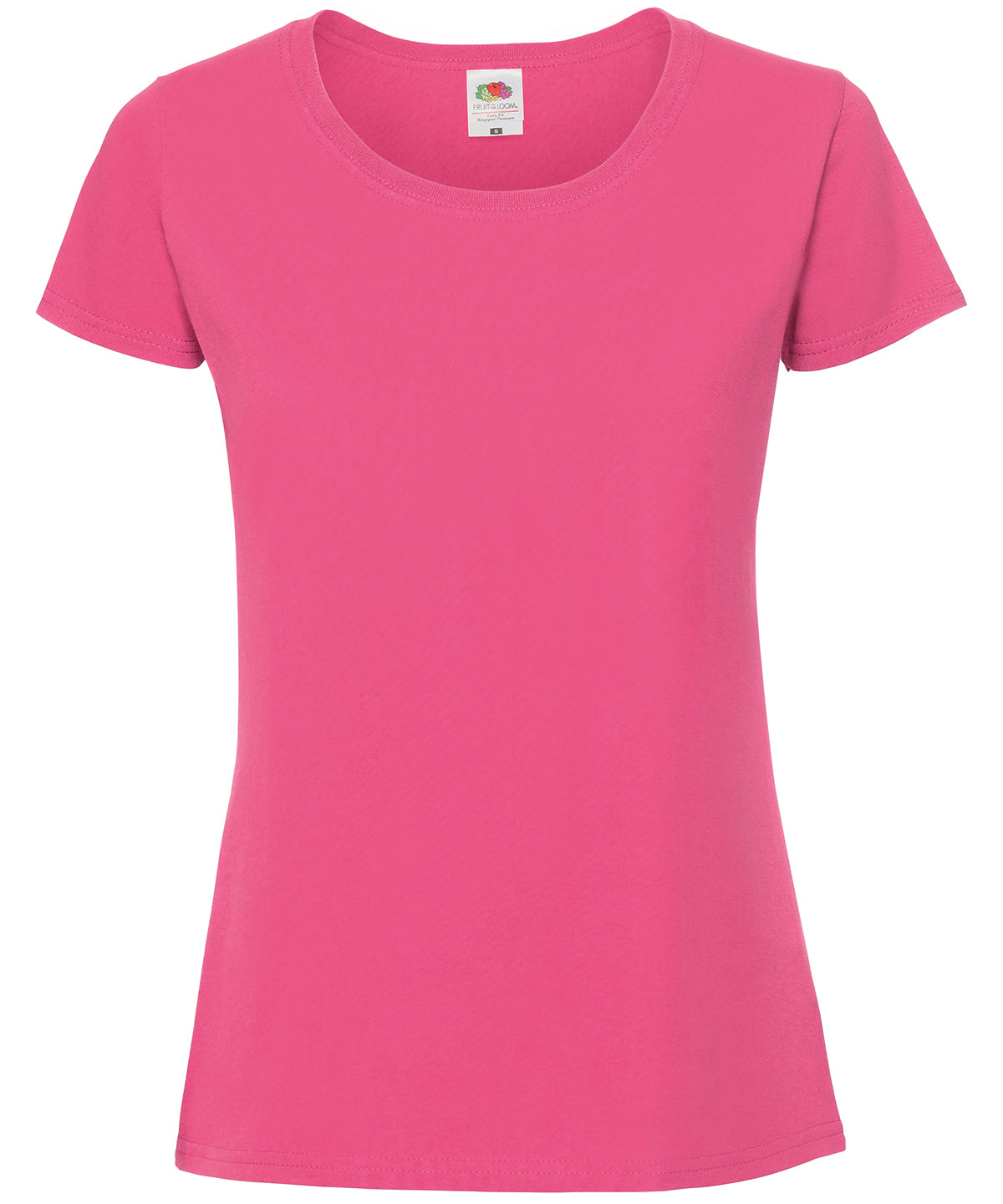 Camiseta premium en algodn ringspun Iconic 195 pour femme | Fushia