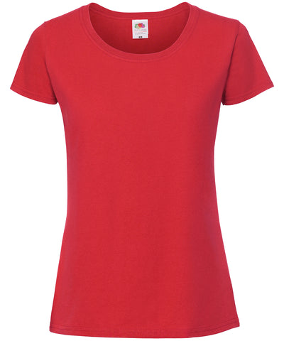 Camiseta premium en algodn ringspun Iconic 195 pour femme | Rouge