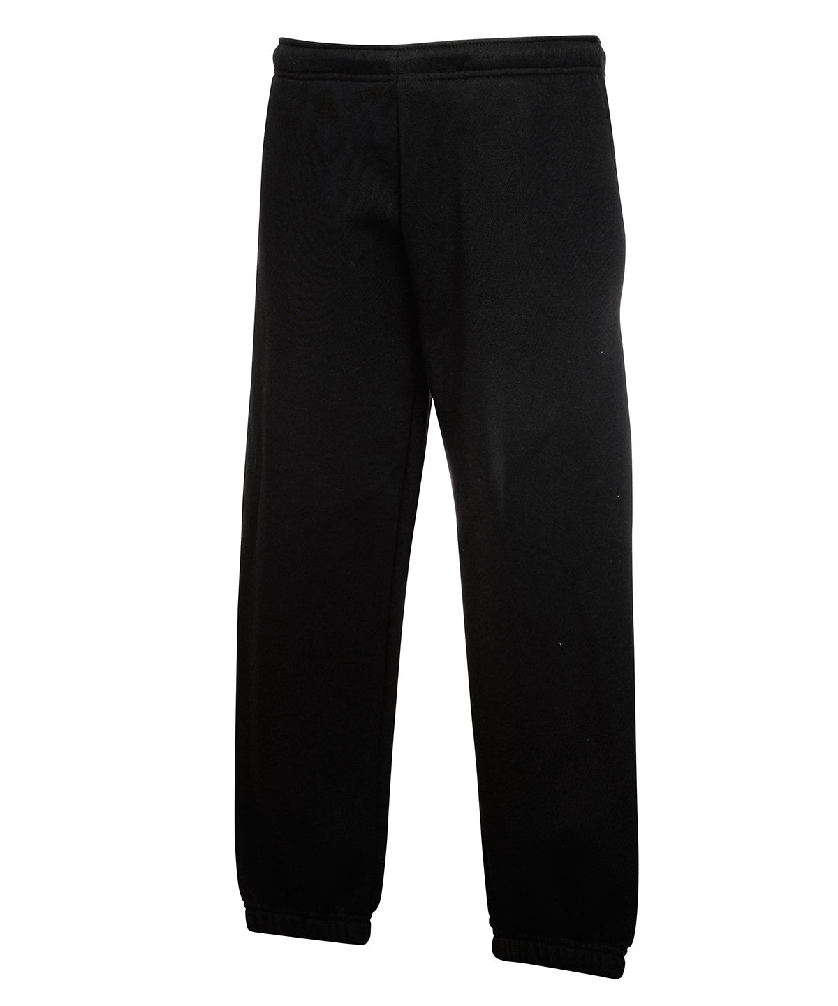 Pantalones de chndal premium para nios con puos elsticos | Negro