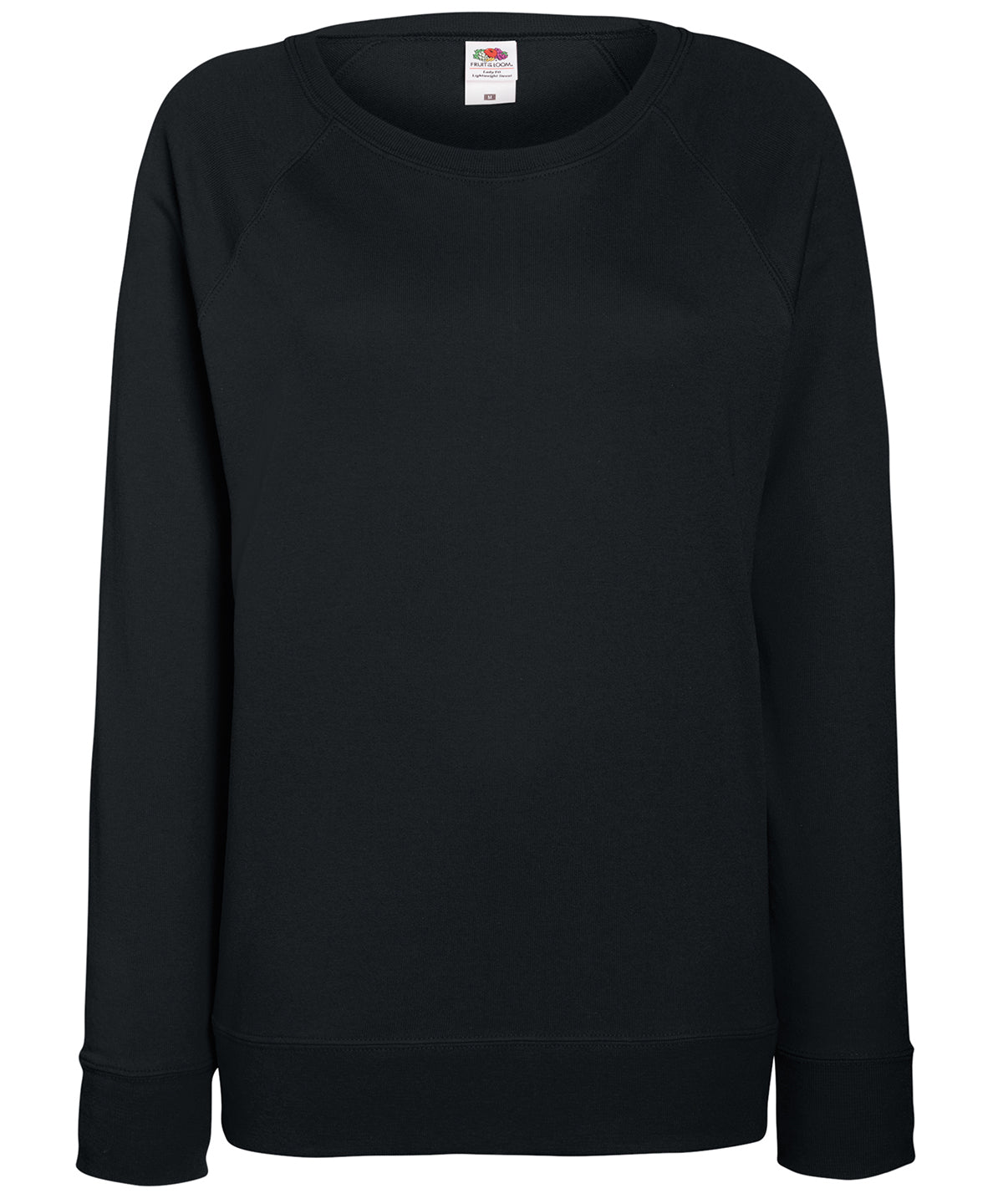 Sudadera ligera ragln para mujer | Negro