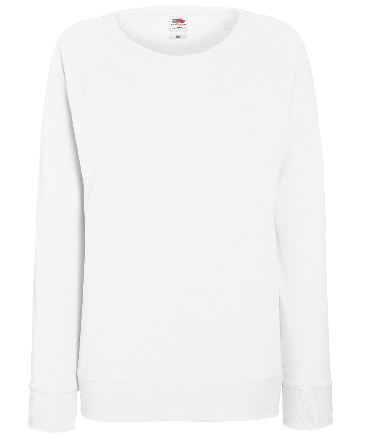 Sudadera ligera ragln para mujer | Blanco