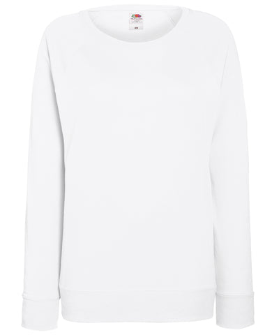 Sudadera ligera ragln para mujer | Blanco
