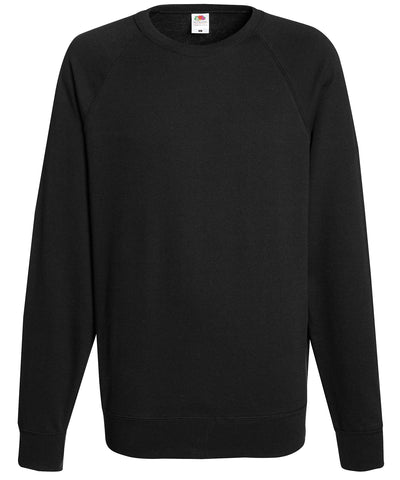 Leichtes Raglan-Sweatshirt | Schwarz
