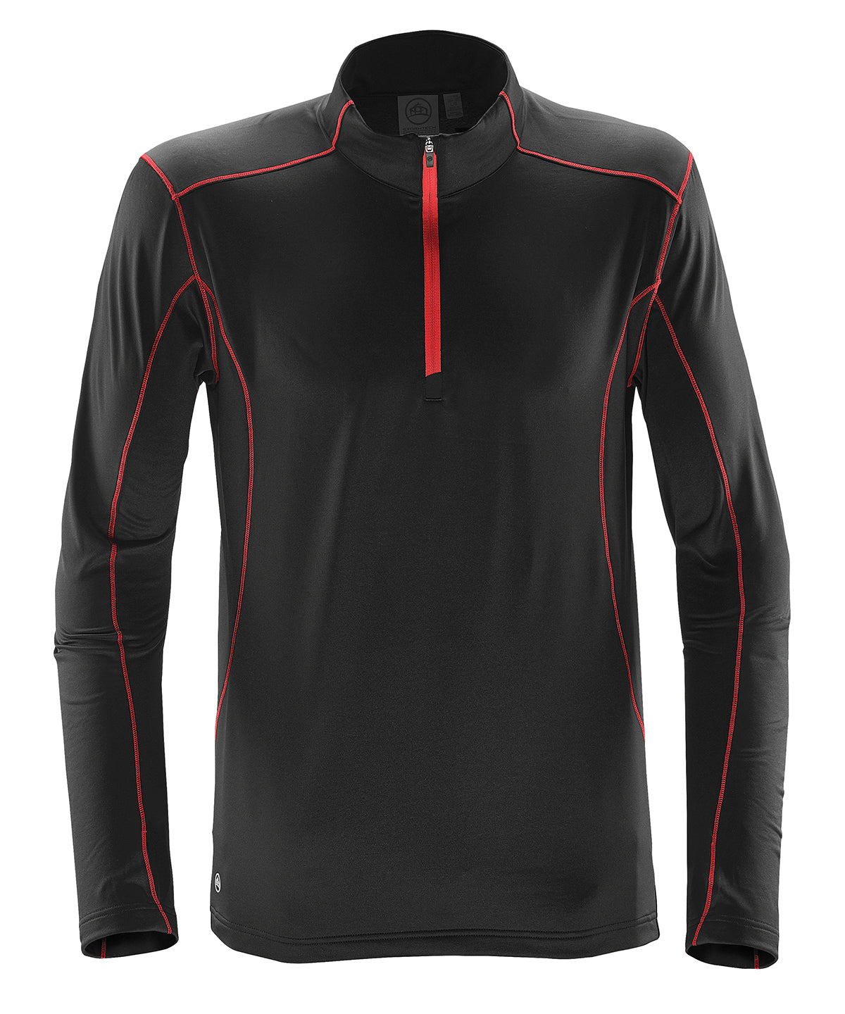 Pulse Fleece Pullover | Schwarz/Rot