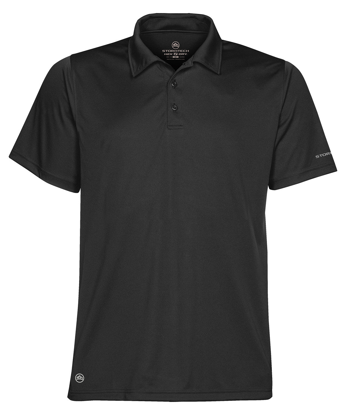 Polo de rendimiento deportivo | Negro