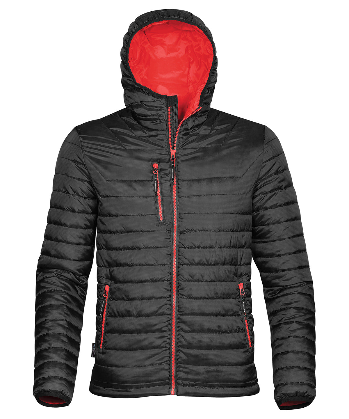 Gravity Thermojacke | Schwarz/True Red