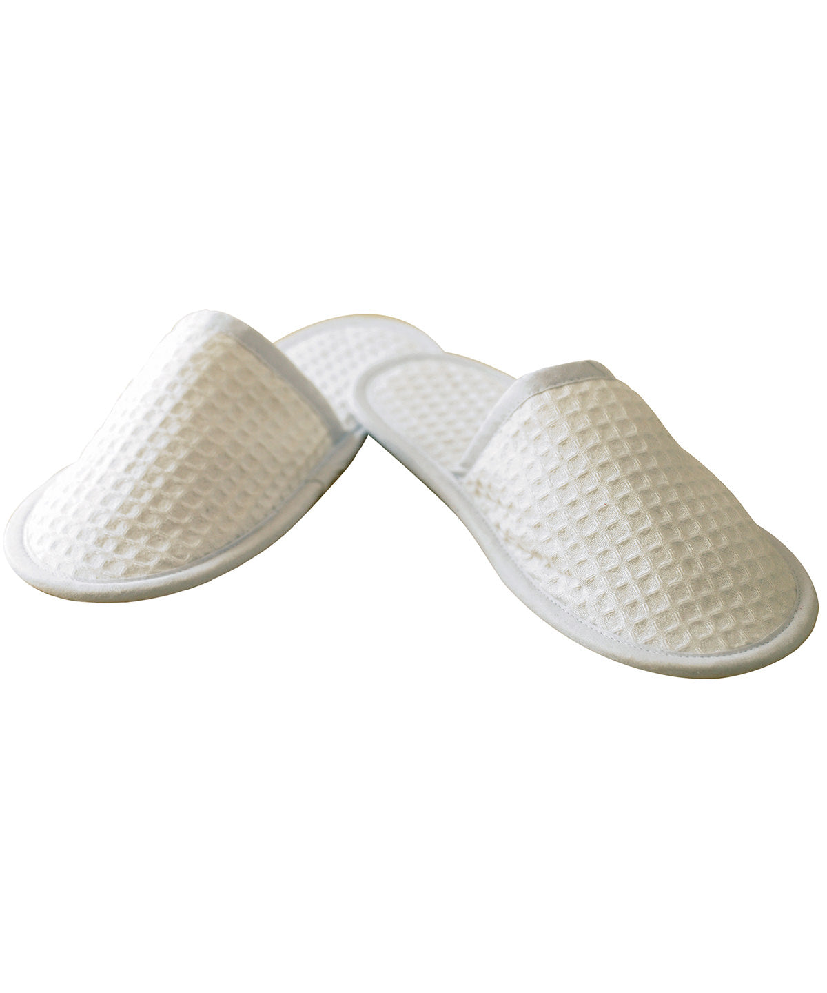 Zapatillas de casa tipo babucha de gofre | Blanco