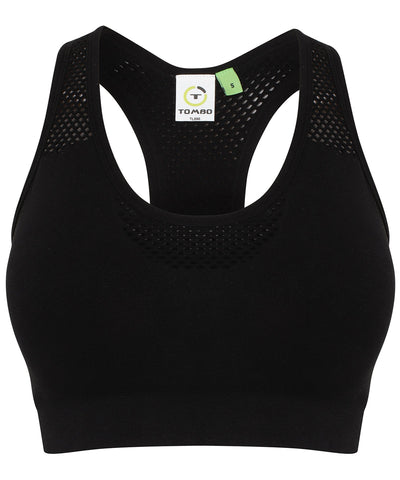 Nahtloser Sport-BH für Damen | Schwarz