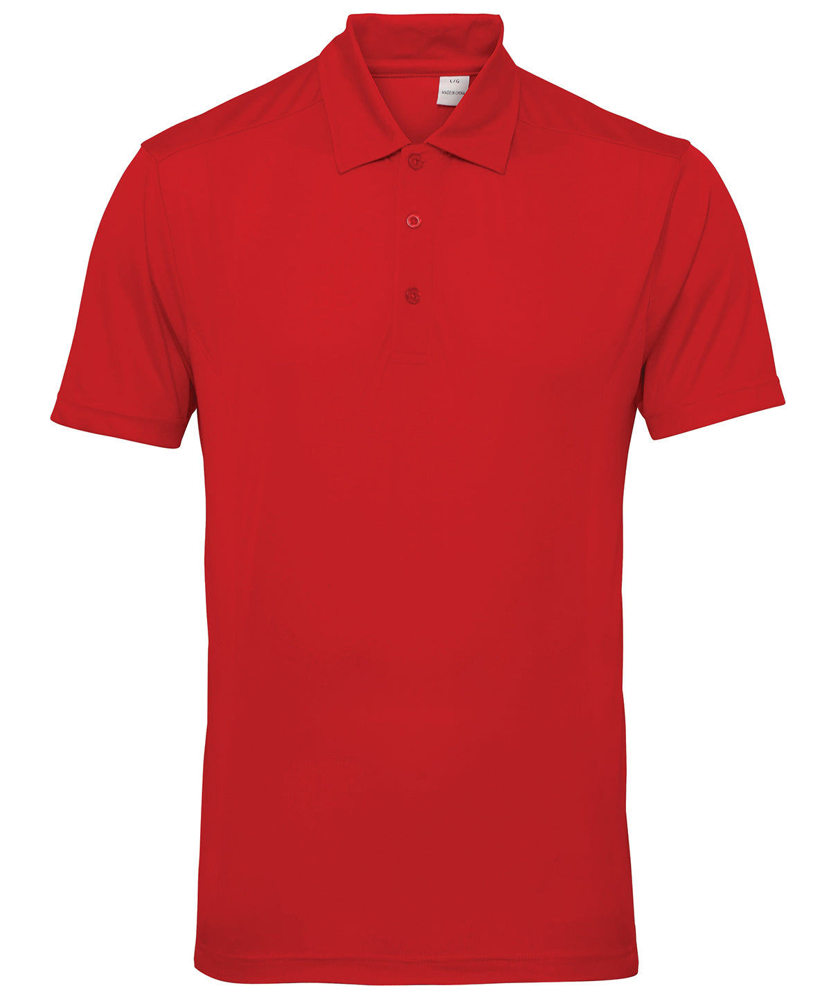Polo paneles TriDri® | Rojo Fuego