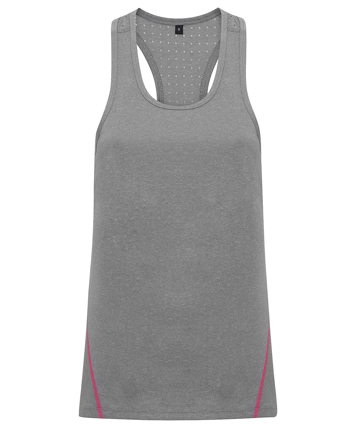 Chaleco cortado a lser TriDri® para mujer | Gris Melange