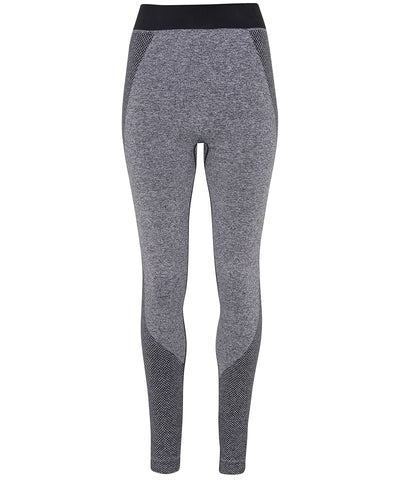 Mallas esculpidas multi-deporte sin costuras con ajuste 3D de TriDri® para mujer | Gris Oscuro
