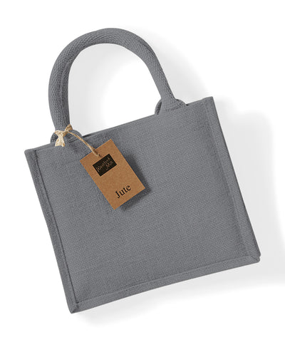 Bolsa de regalo mini de yute | Gris Grafito/Gris Grafito