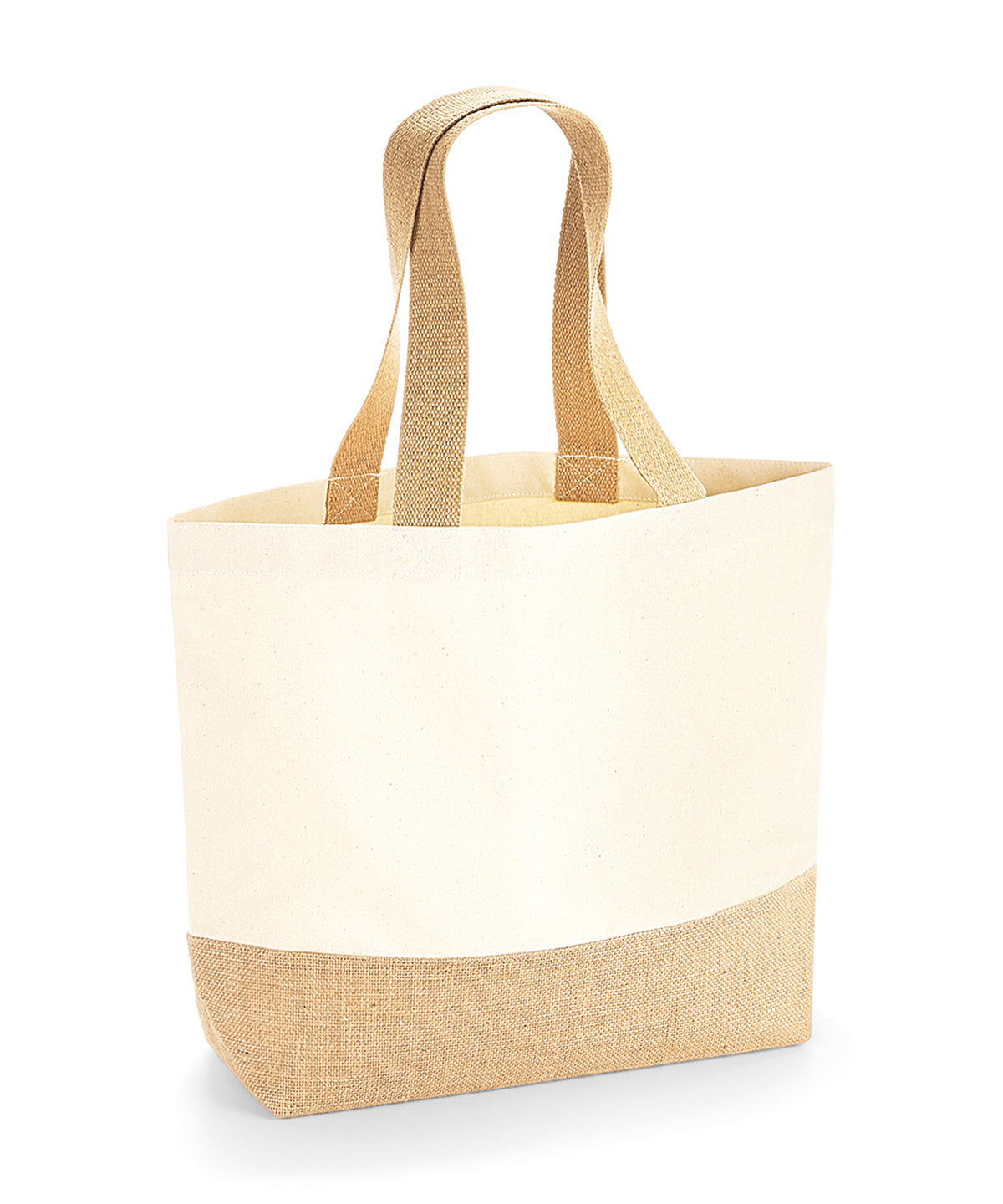 Bolso de lona con base de yute | Natural
