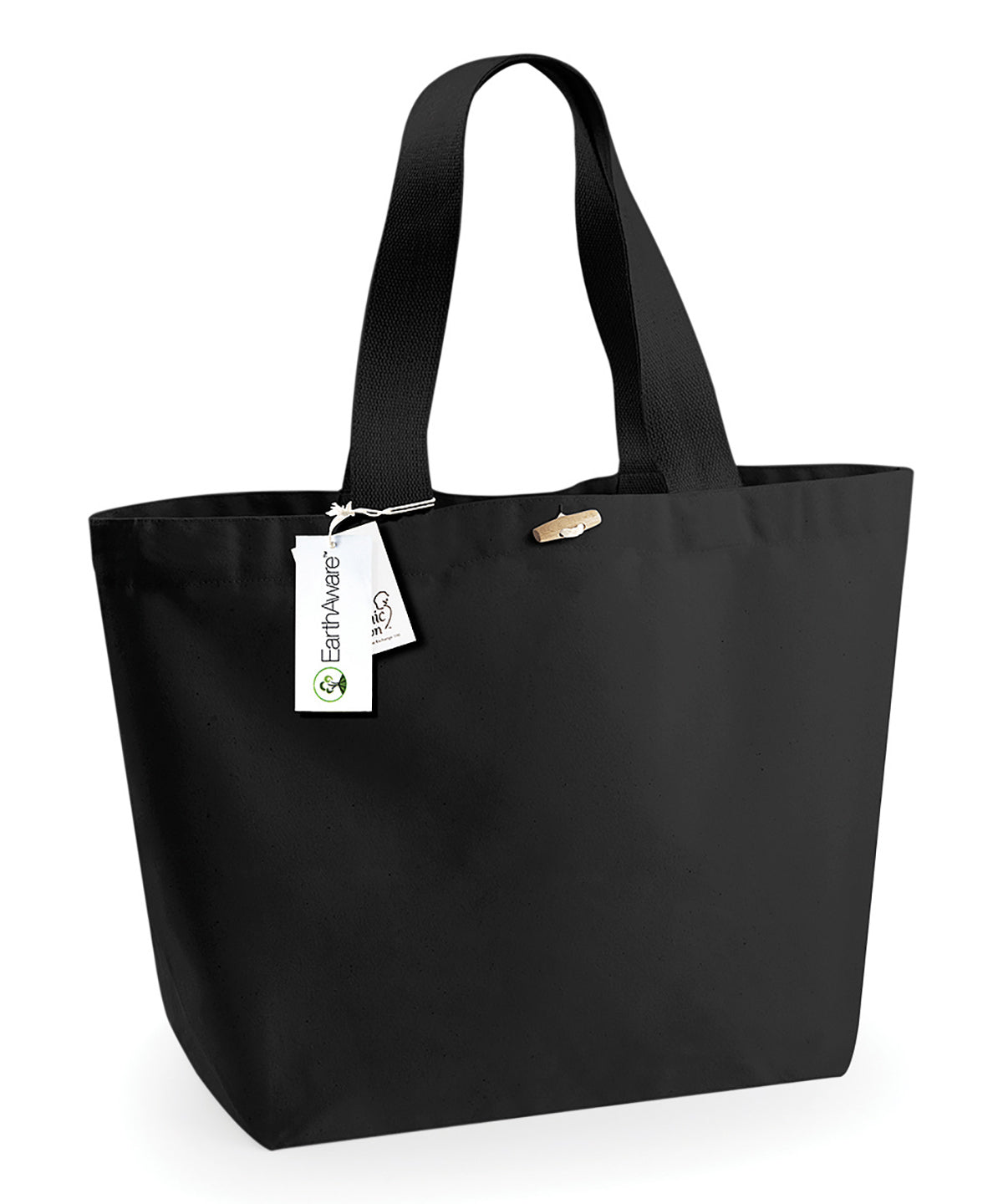 Bolso marinero XL orgánico EarthAware® | Negro