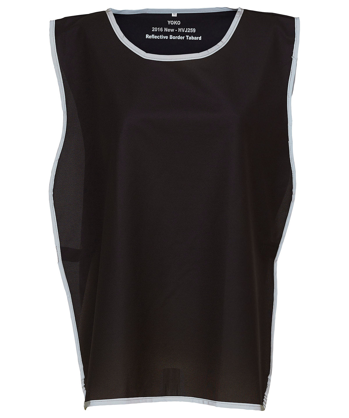 Chaleco con ribete reflectante de alta visibilidad (HVJ259) | Negro -> Carbón