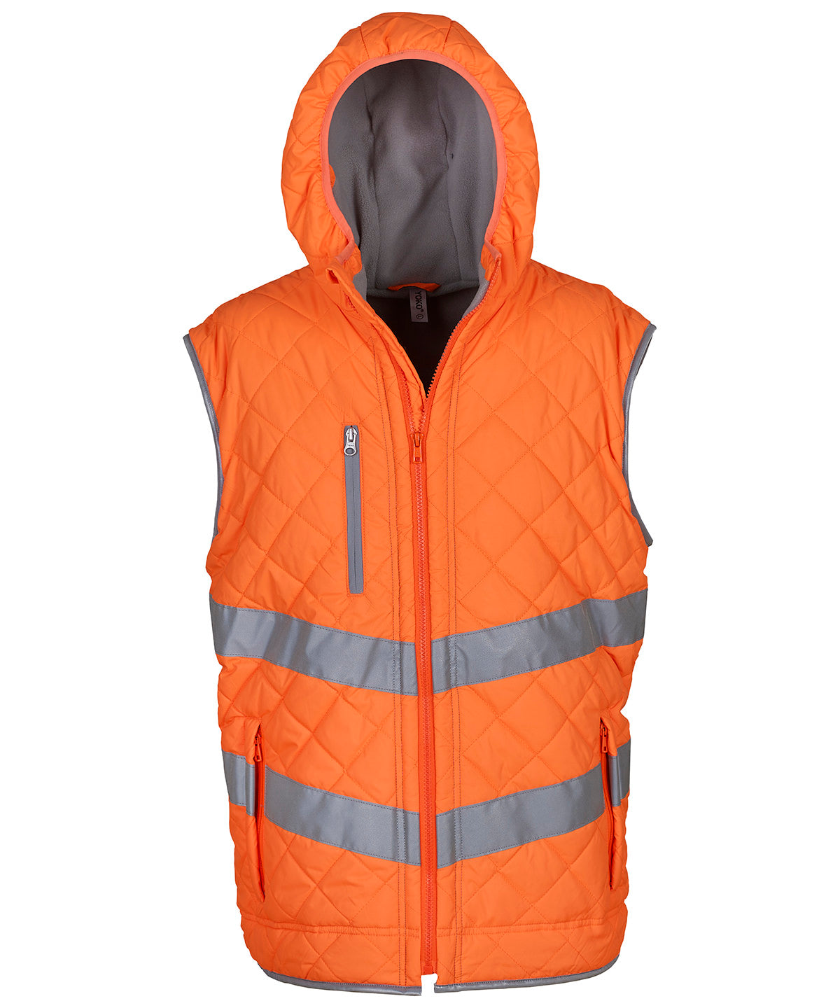 Chaleco con capucha Hi-vis Kensington (HV007) | Naranja Claro
