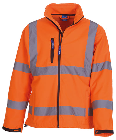 Chaqueta softshell de alta visibilidad (HVK09) | Naranja Claro