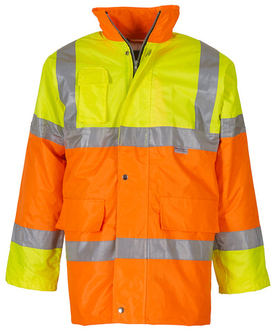 Chaqueta de alta visibilidad con contraste (HVP303) | Amarillo/Naranja