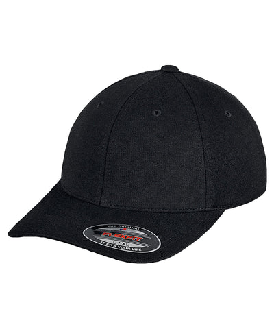 Gorra de doble jersey Flexfit (6778) | Negro