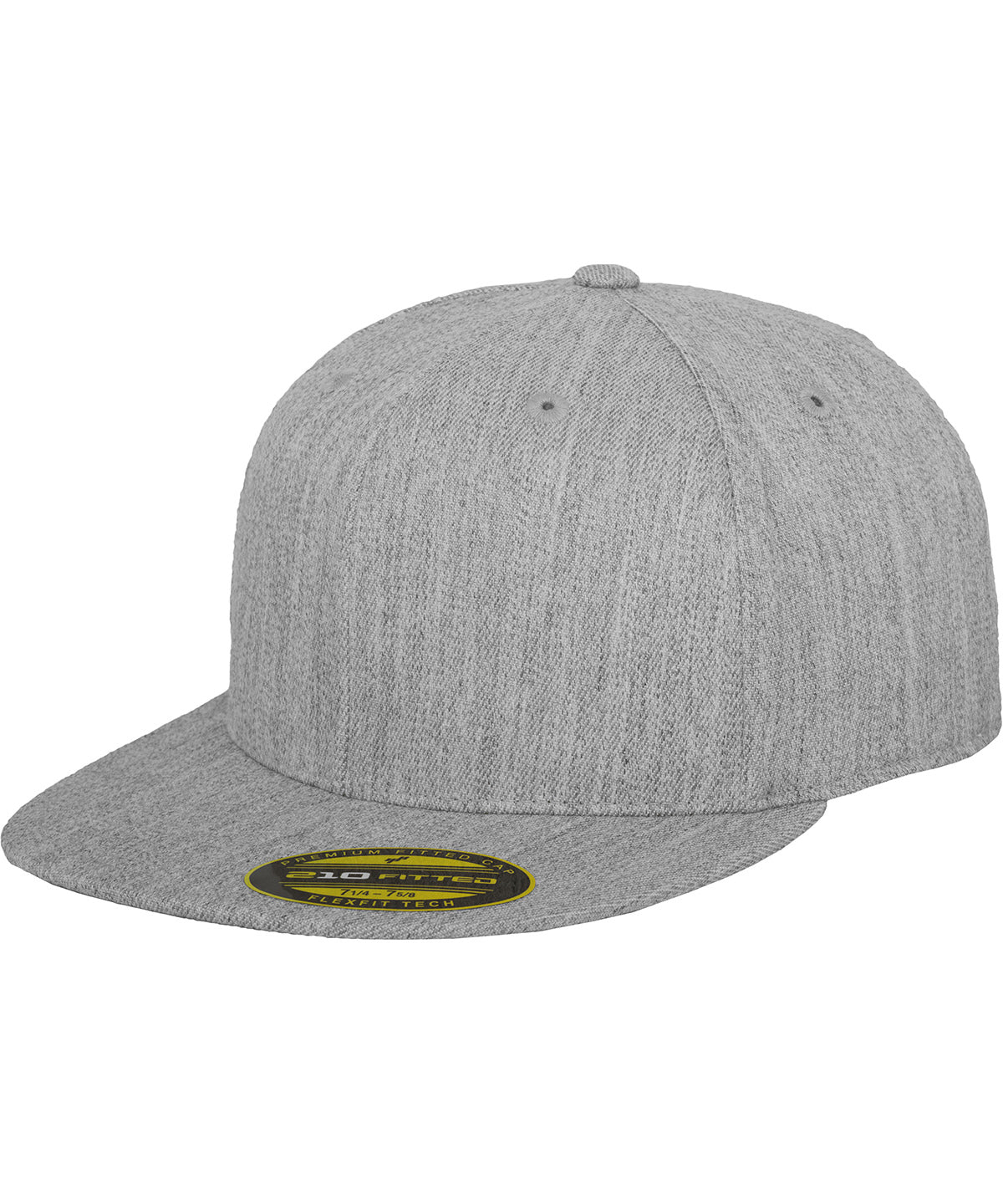 Premium 210 Fitted Cap (6210) | Grau meliert