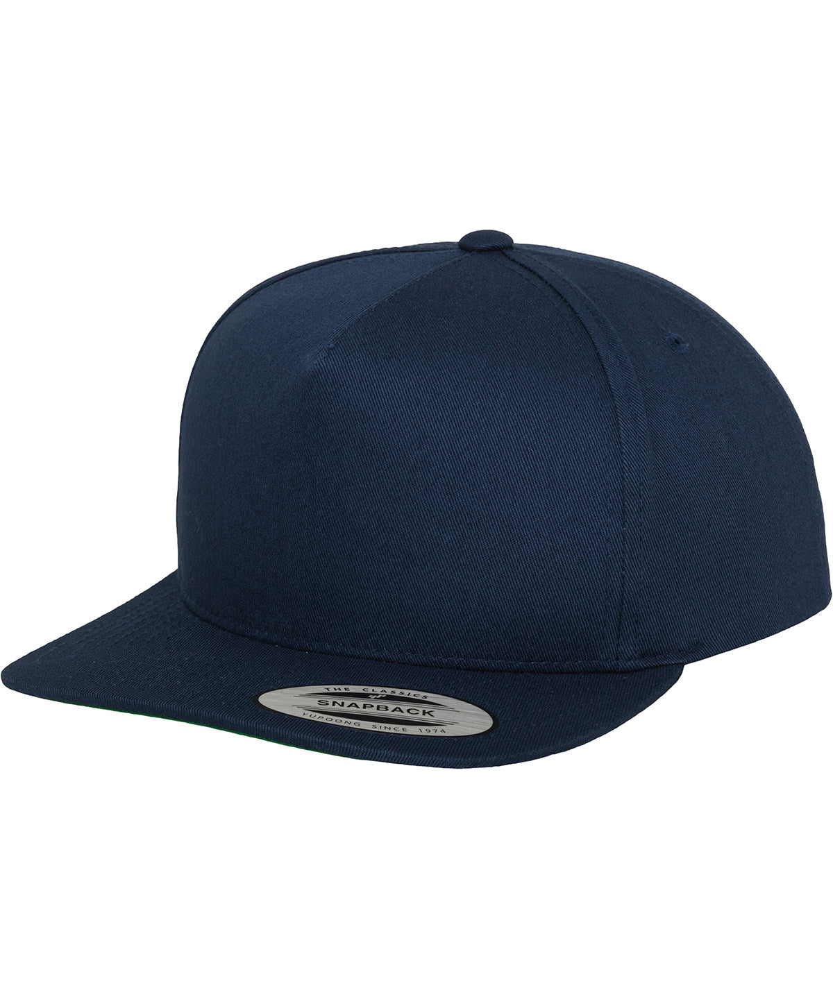 Klassische 5-Panel Snapback-Cap (6007) | Marineblau