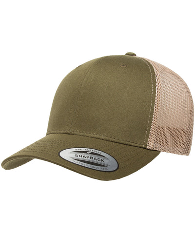Gorra camionneur rétro (6606) | Musgo/Caqui