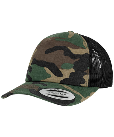 Gorra camionera de camuflaje (6606C) | Camuflaje De Madera/Negro