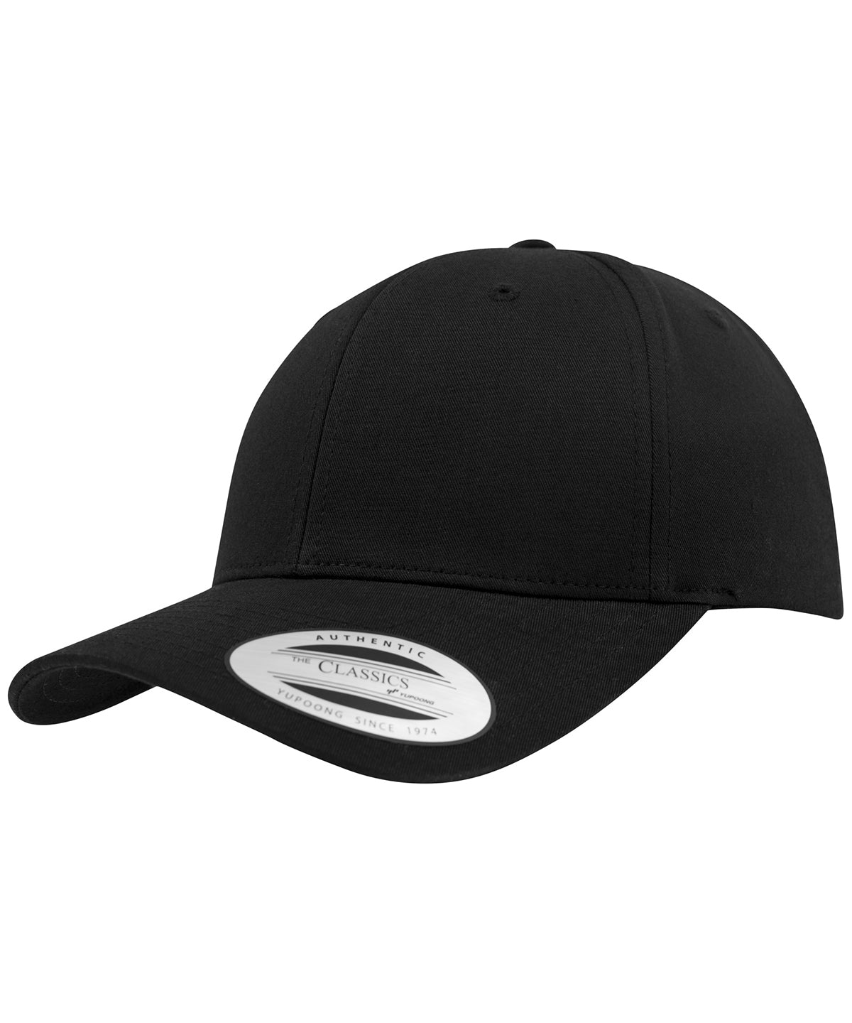 Gorra snapback clsica curvada (7706) | Negro