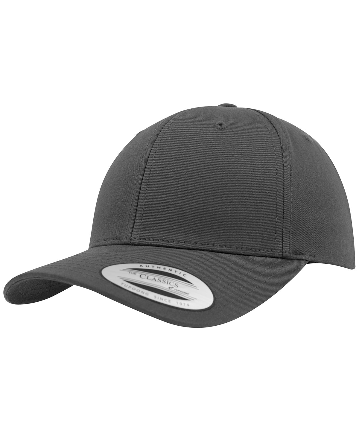 Gorra snapback clsica curvada (7706) | Gris Carbn