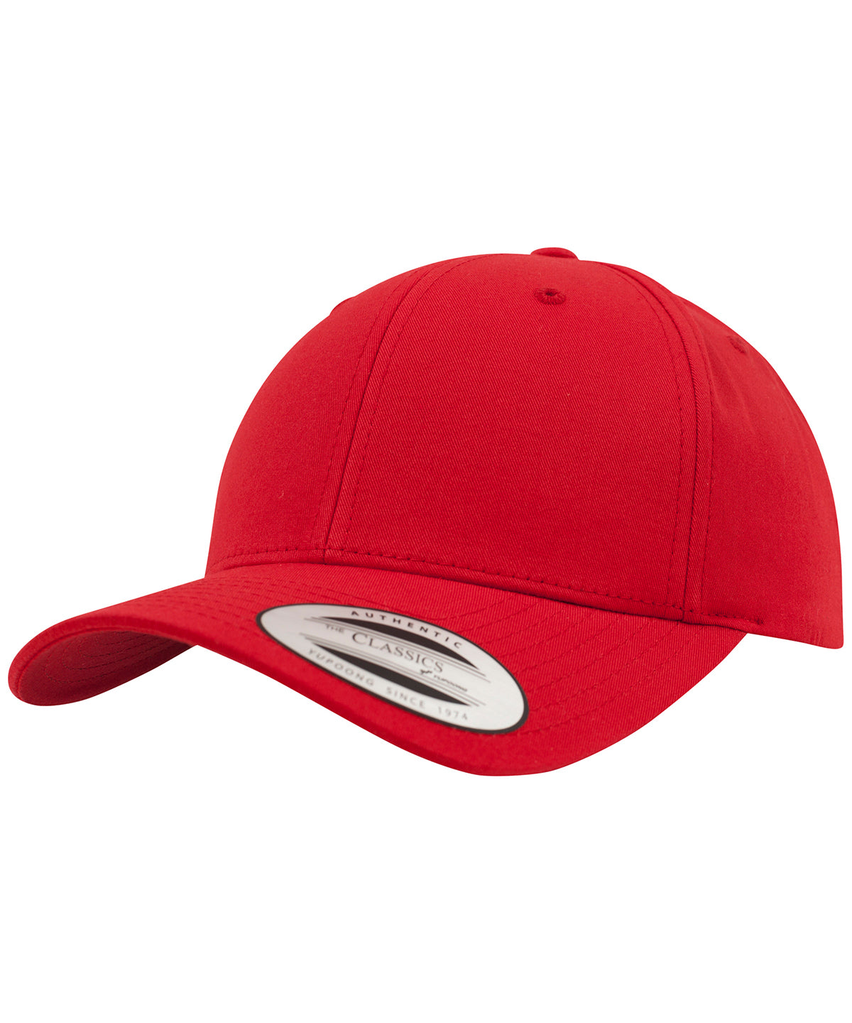 Gorra snapback clsica curvada (7706) | Rojo