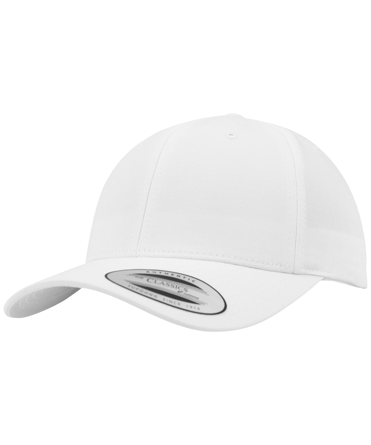 Gorra snapback clsica curvada (7706) | Blanco