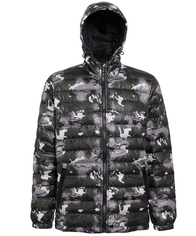 Wattierte Jacke | Camo Grün