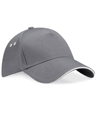 Gorra Ultimate de 5 paneles - visera sandwich | Grafito/Gris Ostra