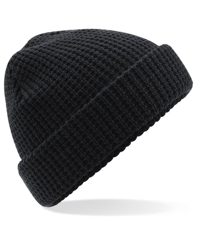 Gorro clsico de punto de gofre | Negro
