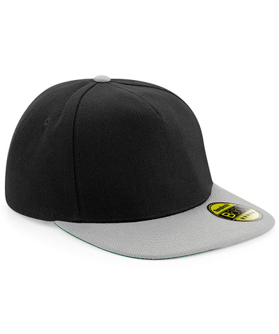 Original Flat Brim Snapback Cap | Schwarz/Grau