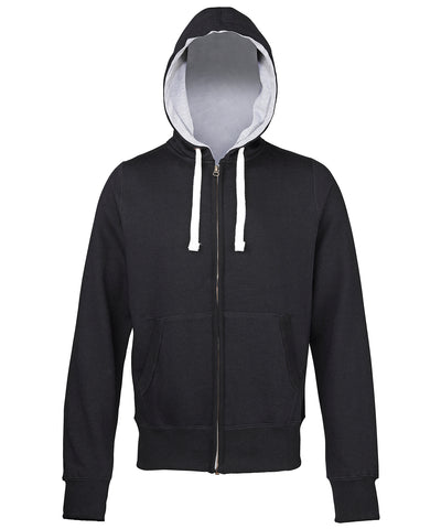 Grobstrick-Hoodie | Intensives Schwarz (Innenseite grau)