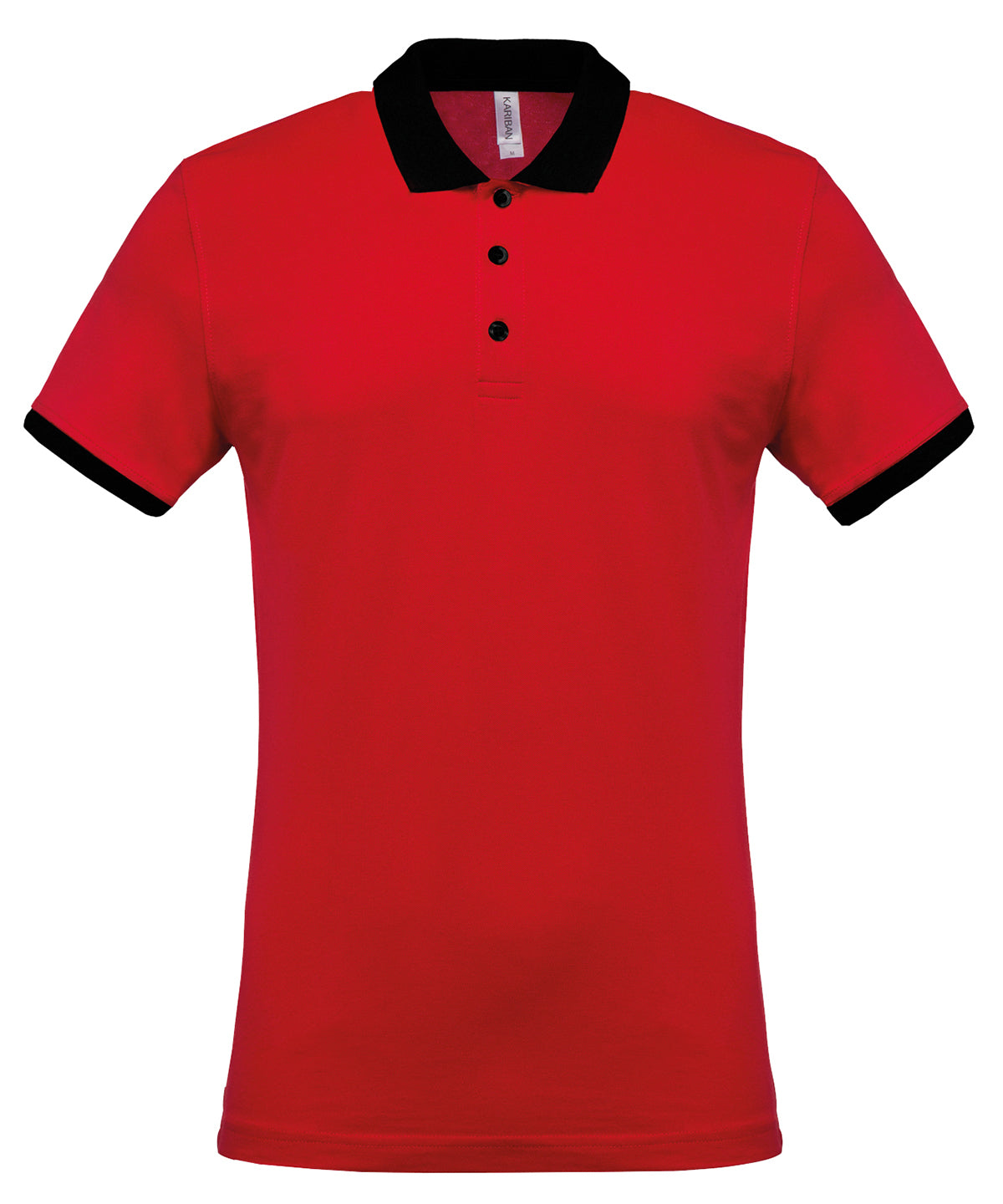 Camisa polo de piqu bicolor | Rojo/Negro