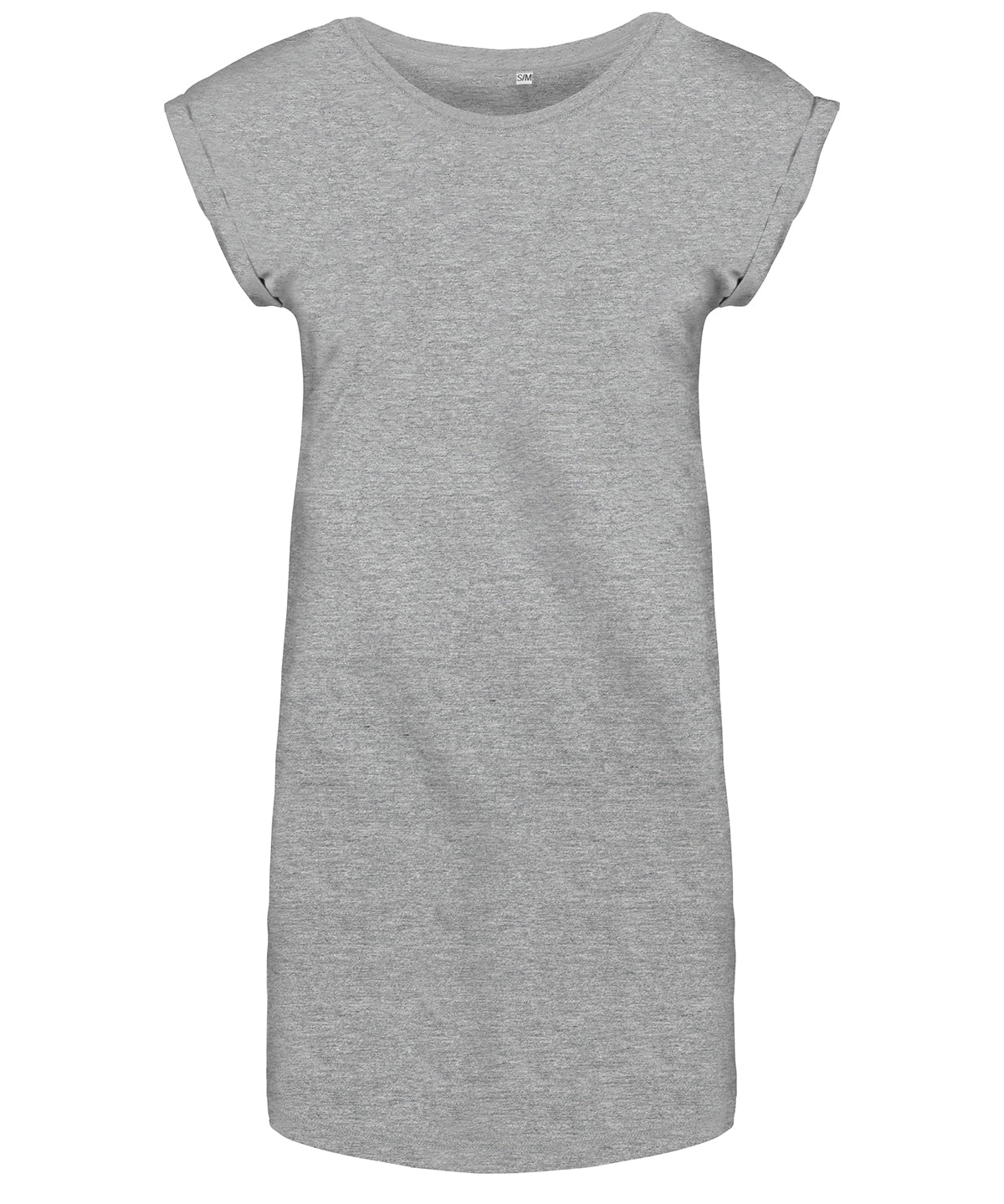 Camiseta larga para mujer | Gris Claro Jaspeado
