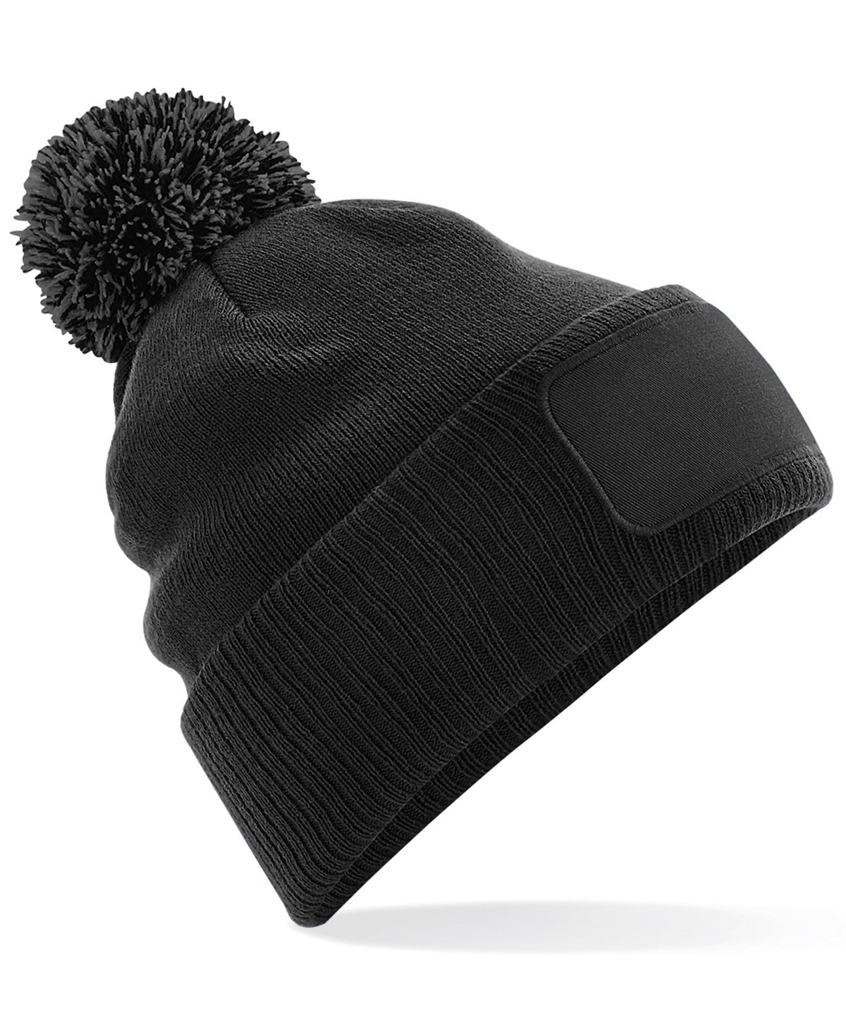 Gorro de parches Snowstar® | Negro/Gris Grafito