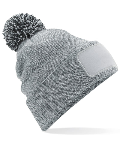 Gorro de parches Snowstar® | Gris Jaspeado/Negro
